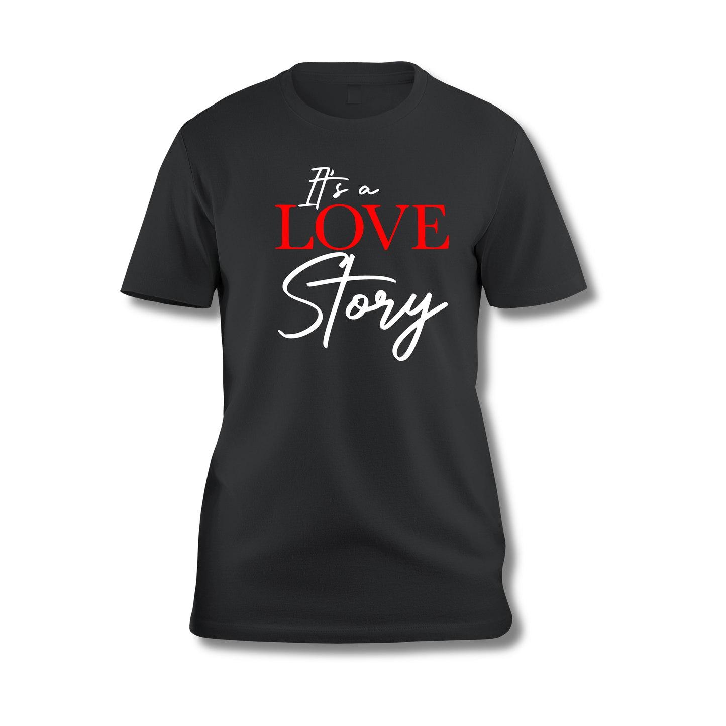 "It’s a Love Story" Wedding Souvenir T-Shirt – Ryan & Shelbee Edition