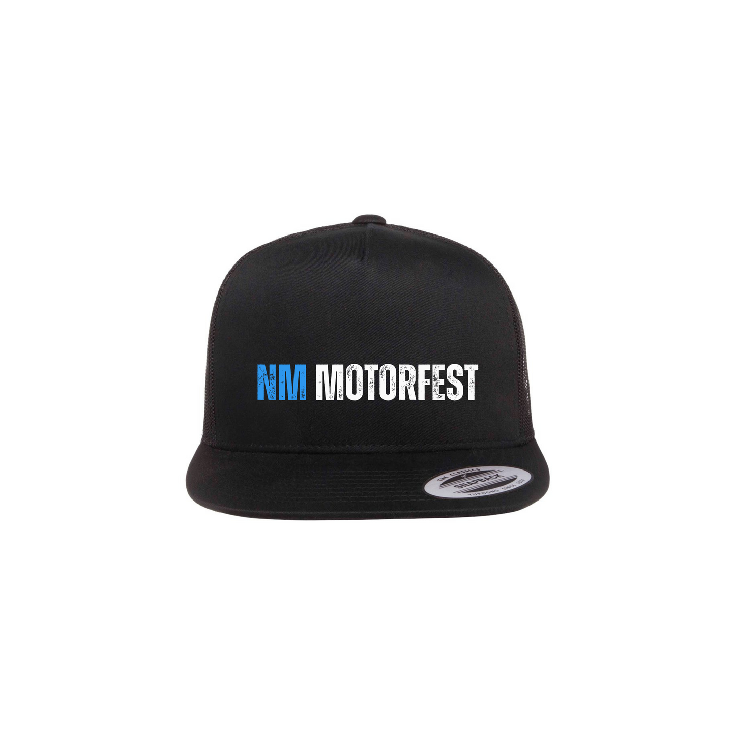 Official NM Motorfest Trucker Snapback – Bold Look, Flat Bill