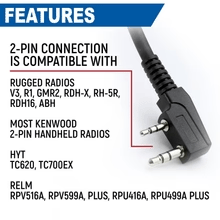 RUGGED HANDHELD RADIO AND MIC
