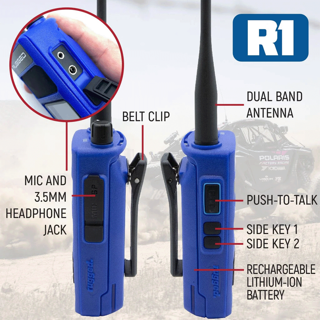 RUGGED HANDHELD RADIO AND MIC