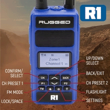 RUGGED HANDHELD RADIO AND MIC