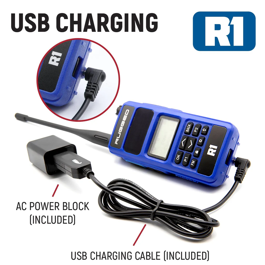 RUGGED HANDHELD RADIO AND MIC