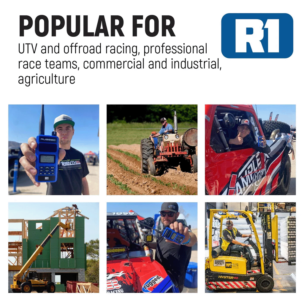 RUGGED HANDHELD RADIO AND MIC