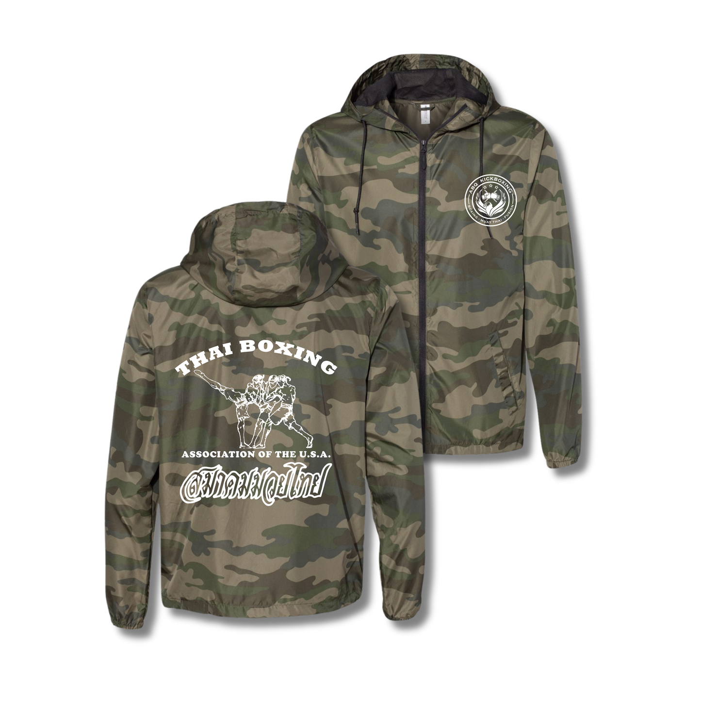 ABQ KICKBOXING WINDBREAKER - CAMO
