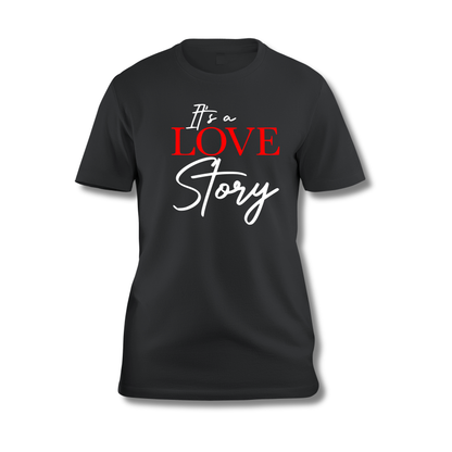 "It’s a Love Story" Wedding Souvenir T-Shirt – Ryan & Shelbee Edition